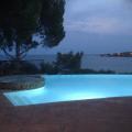 The pool, by night